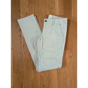 Hollister Women's Khaki Jeans Pants Size 0 Stretch Casual 24W